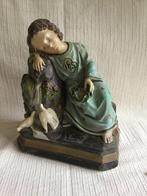 Beeld - Rustende Jezus als kind - 30 cm - Gips - 1940-1950, Antiek en Kunst