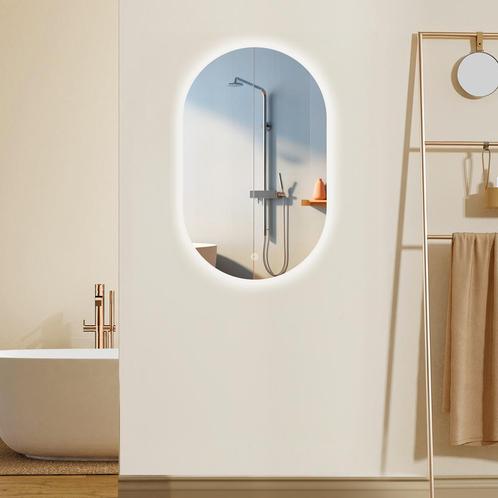 LED spiegel ovaal - 600x800mm, Maison & Meubles, Accessoires pour la Maison | Miroirs, Envoi