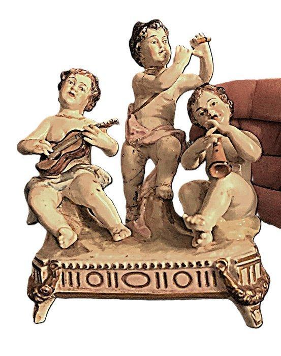 Concertino di Amorini in Porcellana Ginori - Richard, Antiquités & Art, Curiosités & Brocante