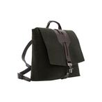 RRP 820€ Testoni Bologna Messenger Bag Backpack Loden Wool +, Nieuw