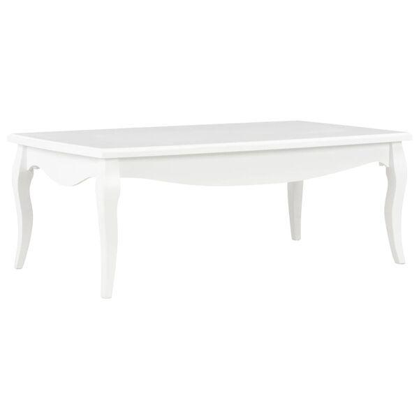 Salontafel Wit Hout | Retour Deal | Ruime Tafel, Huis en Inrichting, Tafels | Salontafels, 100 tot 150 cm, Rechthoekig, Nieuw