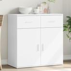 vidaXL Dressoir 79x38x80 cm bewerkt hout wit, Huis en Inrichting, Verzenden, Nieuw