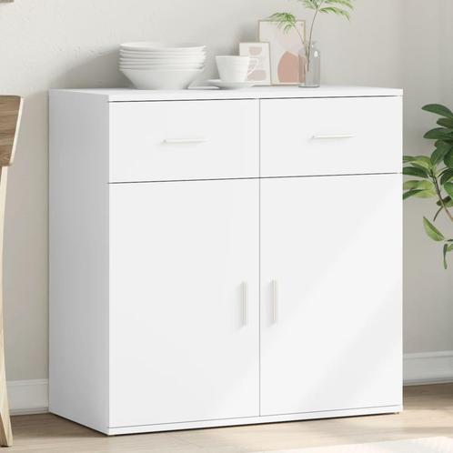 vidaXL Dressoir 79x38x80 cm bewerkt hout wit, Huis en Inrichting, Kasten | Dressoirs, Nieuw, Verzenden