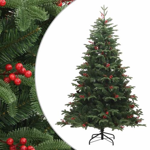 vidaXL Kunstkerstboom met scharnieren dennenappels en bessen, Diversen, Kerst, Nieuw, Verzenden