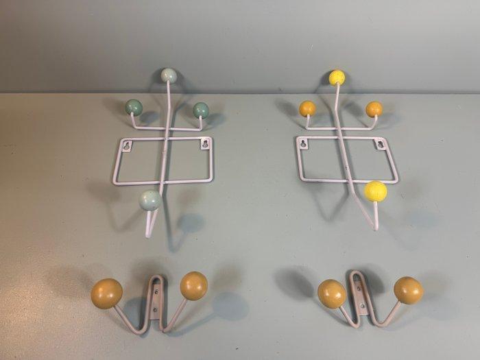 Set kapstokhaken (4) - Retro Sputnik Kapstokken met, Antiek en Kunst, Curiosa en Brocante