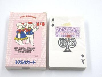 Calgary Olympics - 1988 - Cartes à jouer commémoratives VISA