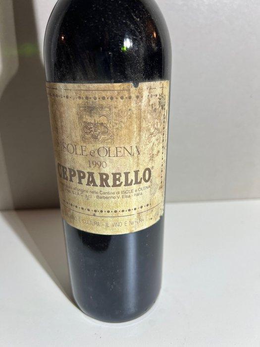 1990 Isole e Olena Cepparello - Toscane IGT - 1 Fles (0,75, Verzamelen, Wijnen