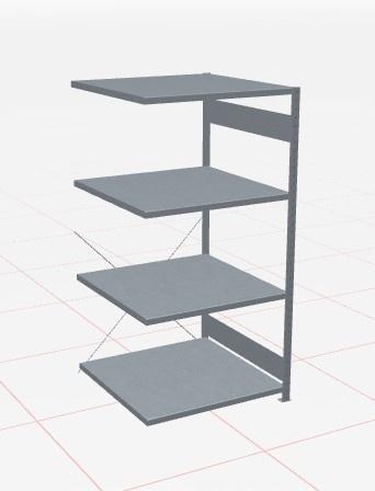 SCHULTE Legbordstelling MULTIplus250 H2000 x B1000 x D1000, Articles professionnels, Aménagement de Bureau & Magasin | Entrepôt, Rayonnage & Stockage