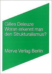 Woran erkennt man den Strukturalismus  Deleuze,...  Book, Boeken, Overige Boeken, Zo goed als nieuw, Verzenden