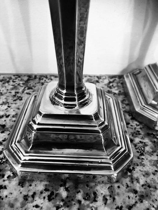 Kandelaar (2) - .925 zilver, Antiek en Kunst, Antiek | Zilver en Goud