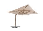 4 Seasons Outdoor Hacienda parasol 300 x 400 cm zand, wood, Nieuw