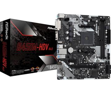 ASRock B450M-HDV R4.0 - Moederbord - Micro ATX - AMD B450...