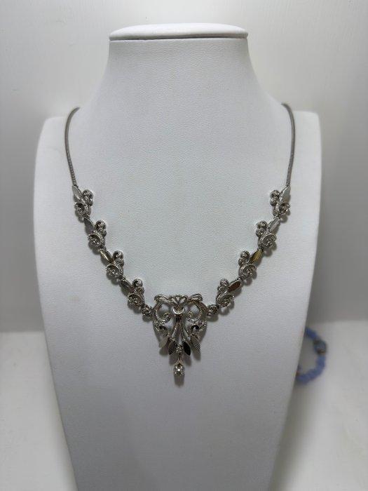 Halsketting - 18 karaat Witgoud - 0.35ct. tw. Diamant, Bijoux, Sacs & Beauté, Colliers