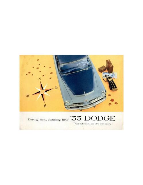 1955 DODGE PROGRAMMA BROCHURE ENGELS USA, Boeken, Auto's | Folders en Tijdschriften, Ophalen of Verzenden