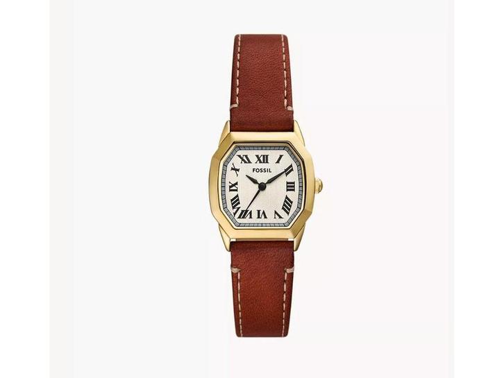 Fossil Harlow ES5364 - Polshorloge - Goudkleurig roestvrij, Handtassen en Accessoires, Horloges | Dames, Zo goed als nieuw, Fossil