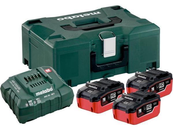 Veiling - Metabo  18V LiHD basisset (3x 3.5Ah accu) + ASC 30, Doe-het-zelf en Bouw, Gereedschapskisten