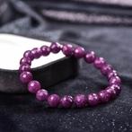 Pas de prix de réserve - Certifié ALGT - Bracelet en rubis