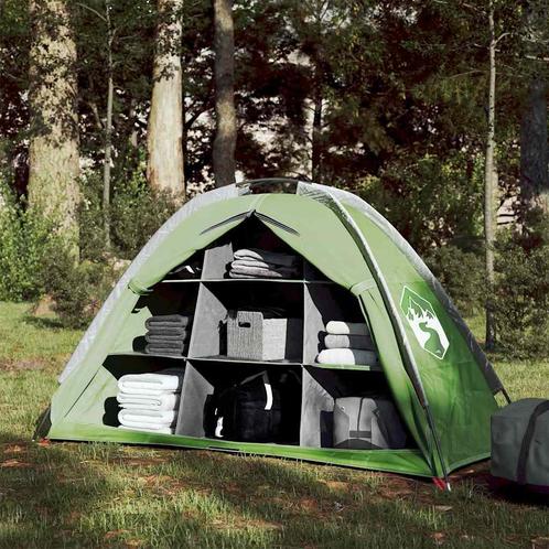 vidaXL Opbergtent 9 vakken waterdicht groen, Caravans en Kamperen, Tenten, Nieuw, Verzenden