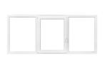 Kunststof Raamkozijn vast-draaikiep-vast b.300 x h.110., Doe-het-zelf en Bouw, Nieuw, Dubbelglas, Ophalen of Verzenden, 80 tot 120 cm
