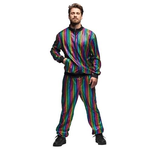 Regenboog Trainingspak Fout Heren, Kleding | Heren, Carnavalskleding en Feestkleding, Nieuw, Verzenden