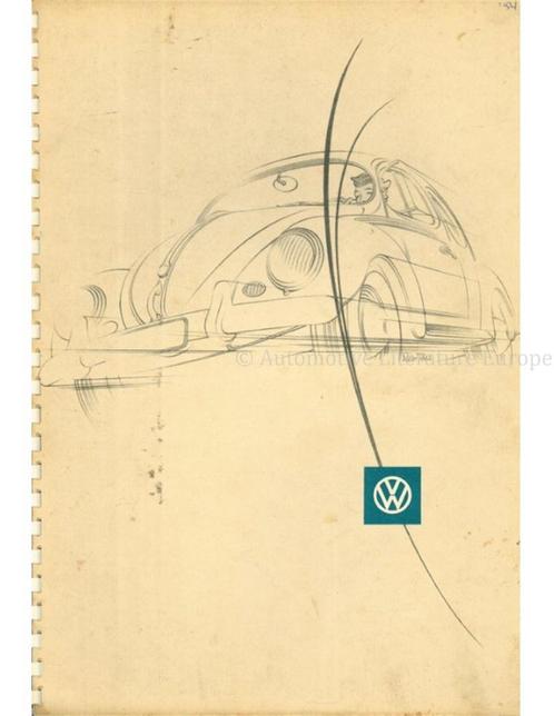 1953 VOLKSWAGEN KEVER BROCHURE NEDERLANDS, Livres, Autos | Brochures & Magazines