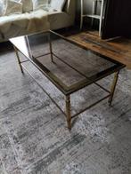 Table basse - Laiton, Verre - Table basse vintage