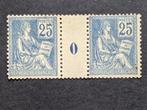 Frankrijk 1900 - Mouchon type I 25c. blauw in Millésime 0 -, Gestempeld