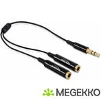 DeLOCK 65356 audio splitter, male jack 3,5mm naar 2x female, Verzenden, Nieuw