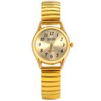 Fako® - Horloge - Rekband - Featurely - Ø 29mm - Goudkleurig, Verzenden, Nieuw