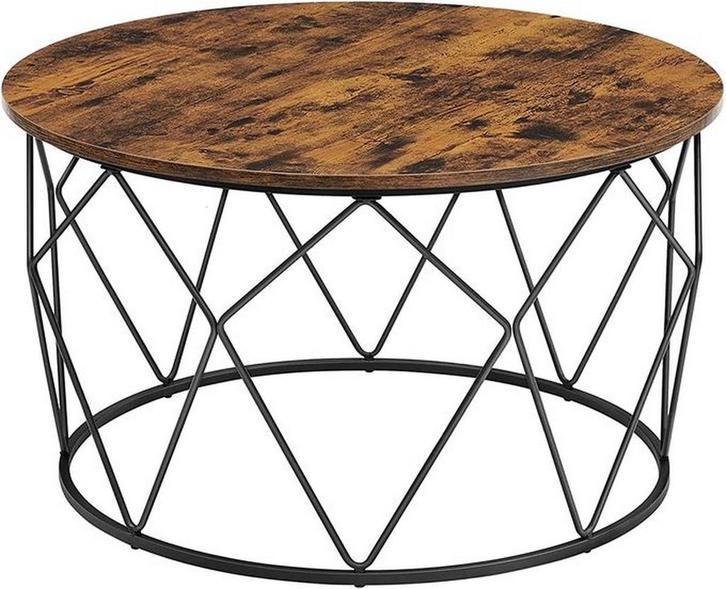 Salontafel - diameter 80 cm - Stijlvolle Salontafel - Ronde, Huis en Inrichting, Tafels | Salontafels, Verzenden