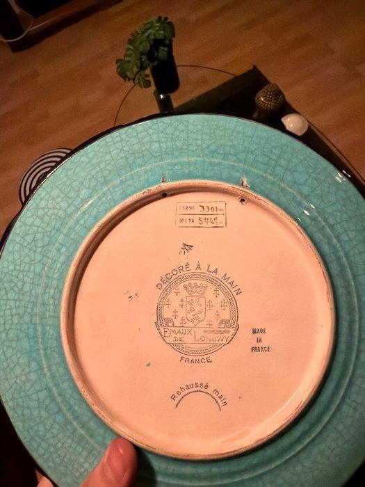 Longwy - Bord - Aardewerk, Antiquités & Art, Antiquités | Verre & Cristal