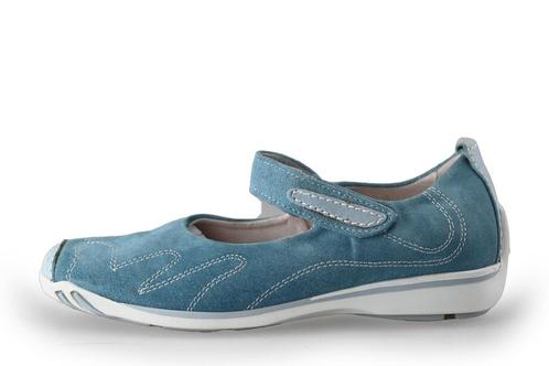 Durea Instappers in maat 38 Blauw | 5% extra korting, Kleding | Dames, Schoenen, Blauw, Zo goed als nieuw, Instappers, Verzenden