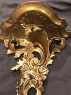 Étagère murale - Bois - Antica grande mensola oro, Antiquités & Art