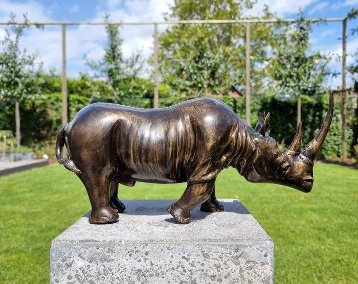 Figurine - Neushoorn - Bronze, Antiek en Kunst, Kunst | Designobjecten