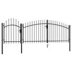 vidaXL Poort 2x4 m staal zwart, Tuin en Terras, Verzenden, Nieuw