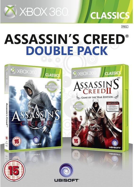 Assassins Creed 1 + 2 Double Pack (Xbox 360 Games), Games en Spelcomputers, Games | Xbox 360, Zo goed als nieuw, Ophalen of Verzenden