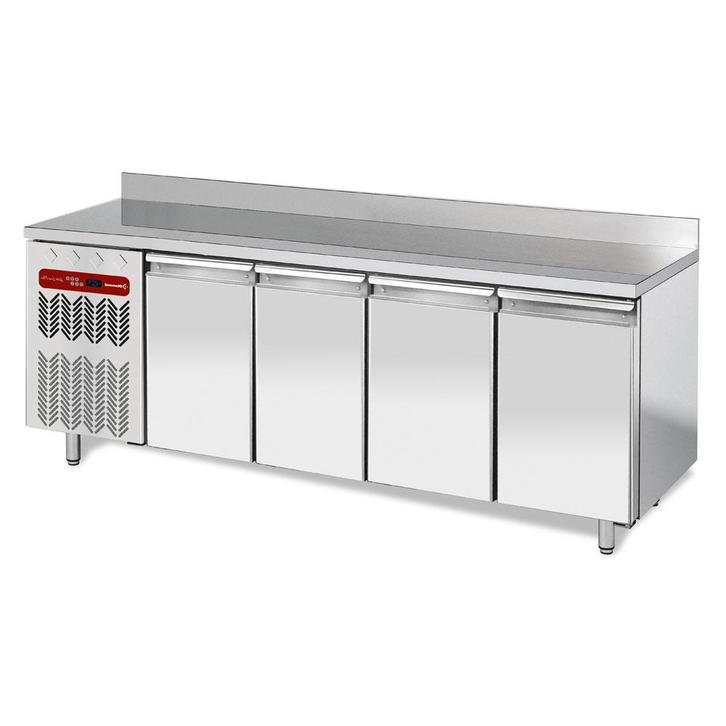 Geventileerde koeltafel "muraal", 4 deuren GN 1/1, 550 Lit., Articles professionnels, Horeca | Équipement de cuisine, Envoi