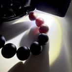 Bracelet de perles dambre baltique en cerise noire 16 mm