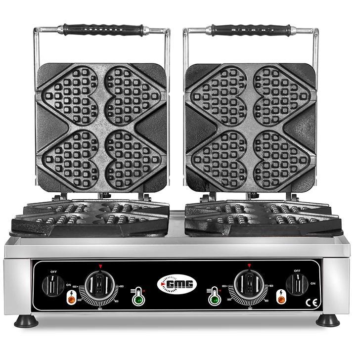 Wafelijzer | TIAMO | Dubbel | Hartvormige Wafels, Zakelijke goederen, Horeca | Keukenapparatuur, Nieuw in verpakking, Verzenden