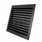 Buitenmuurrooster aluminium (LxH) 500x500mm - zwart, Doe-het-zelf en Bouw, Verzenden, Nieuw