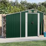 vidaXL Tuinschuur 277x93x179 cm gegalvaniseerd staal groen, Tuin en Terras, Verzenden, Nieuw