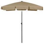 vidaXL Strandparasol 180x120 cm taupe, Tuin en Terras, Verzenden, Nieuw