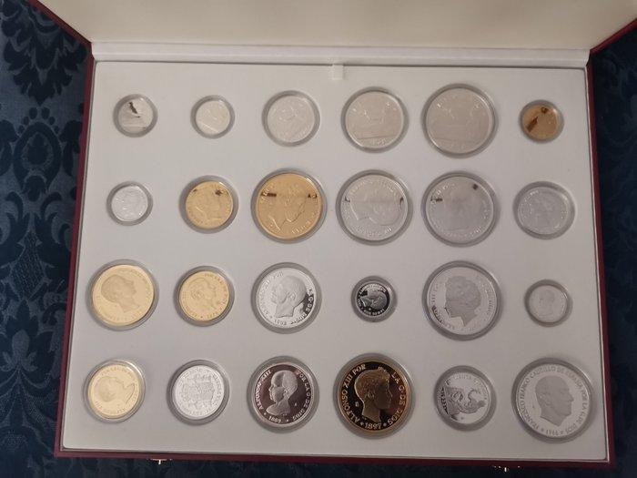 Spanje - Historia de la Peseta - Colección 24 Réplicas -, Postzegels en Munten, Munten en Bankbiljetten | Toebehoren