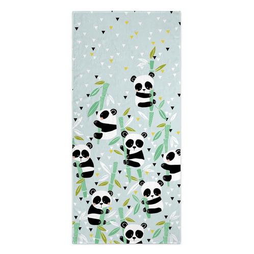 Handdoek Panda Garden | Moshi Moshi, Huis en Inrichting, Badkamer | Badtextiel en Accessoires, Overige kleuren, Nieuw, Verzenden