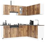 vidaXL 11-delige Keukenkastenset Kalmar bewerkt hout oud, Huis en Inrichting, Verzenden, Nieuw