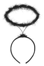 Haarbandgel Zwart Halo Diadeem Aureool Black Angelgeltje Ker, Nieuw, Ophalen of Verzenden