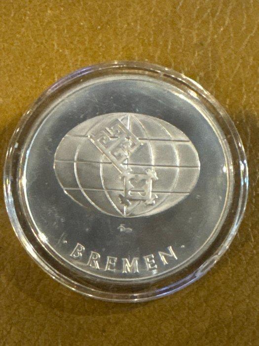 wereld. Silver medal Franklin Mint - Bremen 25g (.925), Timbres & Monnaies, Monnaies | Europe | Monnaies non-euro