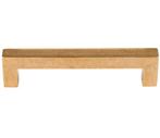 Meubelgreep Kare 128 mm messing antiek, Nieuw, Overige materialen, Klink of Kruk