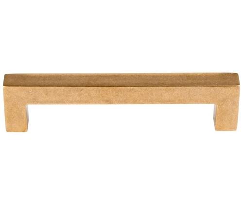 Meubelgreep Kare 128 mm messing antiek, Doe-het-zelf en Bouw, Hang- en Sluitwerk, Klink of Kruk, Nieuw, Overige materialen