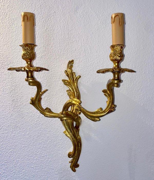 Wandlamp (2) - Verguld, Messing, Antiek en Kunst, Antiek | Overige Antiek